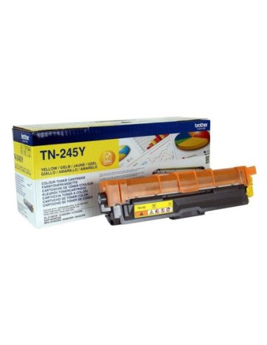 Tóner original brother tn-245y alta capacidad/ amarillo